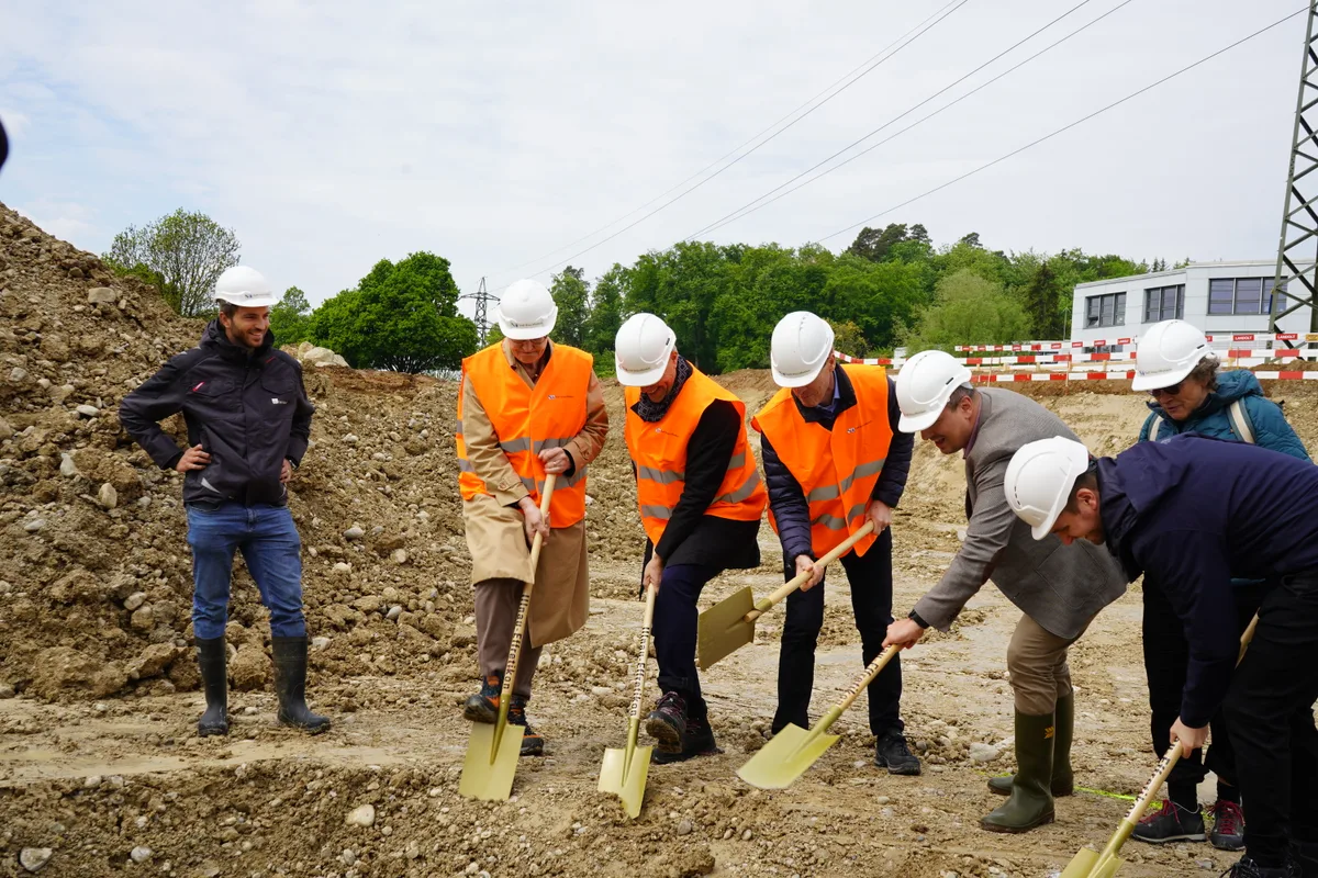 Grundsteinlegung für das Feuerwehr- und Werkgebäude in Illnau-Effretikon.